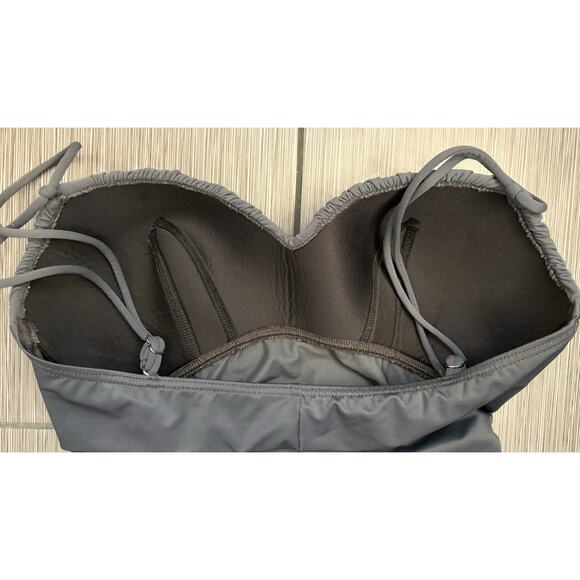 Magic Suit Gray One Piece Swimsuit Size 14 Runched Slimming - Picture 5 of 7